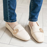 バックルローファーパンプス