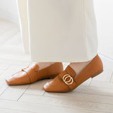 バックルローファーパンプス