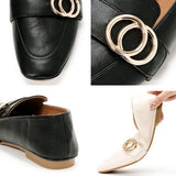 バックルローファーパンプス