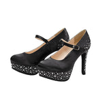 キラキラストーンパンプス