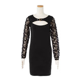 バラレースバスト開きタイトワンピース