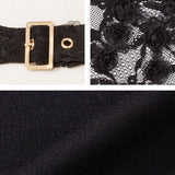 バラレースバスト開きタイトワンピース