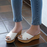 厚底ヤミツキソールクロスベルトサンダル