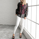 【メール便】ビッグシルエットオーガンジーシャツ