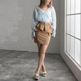 【メール便】ビッグシルエットオーガンジーシャツ