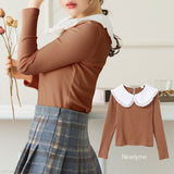 【メール便】ビッグ衿ニット【C】