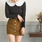 【メール便】ビッグ衿ニット【C】