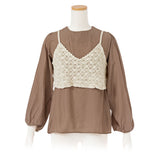 【メール便】ビスチェセットブラウス