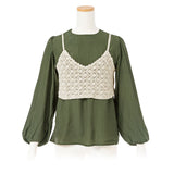 【メール便】ビスチェセットブラウス