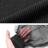 【メール便】袖オーガンジーリブトップス【C】