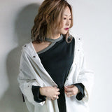 【メール便】肩あきレイヤードカットソートップス【C】