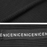 【メール便】ロゴテープレースアップリブトップス