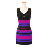 【メール便】フロントジップノースリーブニットワンピース