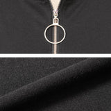 【メール便】リングジップノースリワンピ