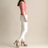 【メール便】バスト開きリングジッププチハイオフショルトップス