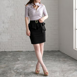 【メール便】バスト開きリングジッププチハイオフショルトップス