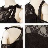 【メール便】ワンショルダー総レーストップス