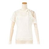 【メール便】ワンショルダー総レーストップス