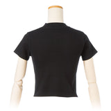 【メール便】バスト開きプチハイ半袖トップス【ニット】