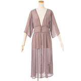 ガウンシャツワンピース