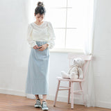 【メール便】レイヤード風長袖ブラウス