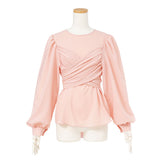 【メール便】レイヤード風長袖ブラウス