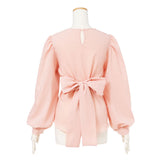 【メール便】レイヤード風長袖ブラウス