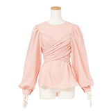 【メール便】レイヤード風長袖ブラウス