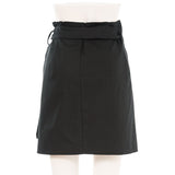 【メール便】ベルト縛りタイトスカート【韓国セレクト】