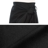 【メール便】ベルト縛りタイトスカート【韓国セレクト】