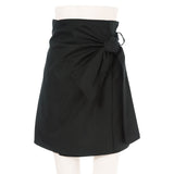【メール便】ベルト縛りタイトスカート【韓国セレクト】