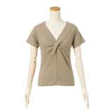 【メール便】カシュクールリブトップス