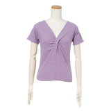 【メール便】カシュクールリブトップス