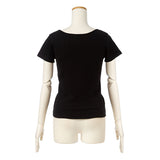 【メール便】フロントギャザーリブトップス