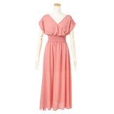 カシュクールマキシワンピース