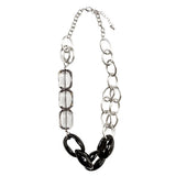 チェーンディテイルクリアミックスネックレス