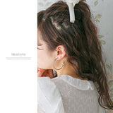 パールアクセントビッグフープピアス