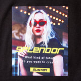 【メール便】チュール重ねプリントタンクトップTシャツ
