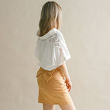 【メール便】選べるビッグリボンパールZIPミニスカート