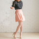 【メール便】選べるビッグリボンパールZIPミニスカート