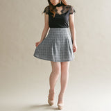 【メール便】選べるビッグリボンパールZIPミニスカート