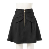 【メール便】選べるビッグリボンパールZIPミニスカート