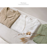 【メール便】開襟シアーチュニックシャツ【R】