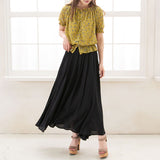 【メール便】花柄スクエアネックブラウス