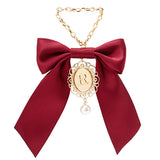 イニシャルチャームリボンクリップ