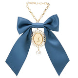 イニシャルチャームリボンクリップ