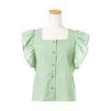 【メール便】ラッフルフリルスリーブブラウス