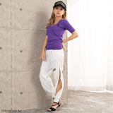 【メール便】フロントダブル5分袖ベーシックTシャツ