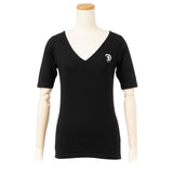 【メール便】フロントダブル5分袖ベーシックTシャツ