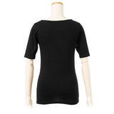 【メール便】フロントダブル5分袖ベーシックTシャツ